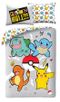 Pokemon, set lenjerie de pat single, 140-200 cm