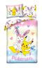 Pokemon, set lenjerie de pat single, microfibra, 140-200 cm