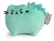 Pusheen, Pusheenosaurus, jucarie de plus, menta verde, 24 cm