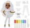 Rainbow High, Color & Create Fashion Doll, papusa fashion, Purple Eyes