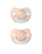 Suvainex, Dreams, suzeta fiziologica SX Pro din silicon, 2 buc., 6-18 luni, piersica