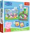 Trefl, Peppa Pig, puzzle si memos, 2in1