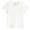 Tricou basic alb din bumbac pieptanat NOWEAR