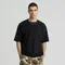 Tricou basic negru cu croiala relaxed NOWEAR