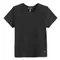 Tricou basic negru din bumbac pieptanat NOWEAR