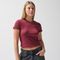 Tricou din bumbac cu croiala scurta NOWEAR