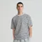 Tricou in dungi cu croiala relaxed NOWEAR