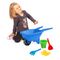 Wader, Happy Summer, roaba cu accesorii de nisip, albastru
