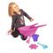 Wader, Happy Summer, roaba cu accesorii de nisip, roz