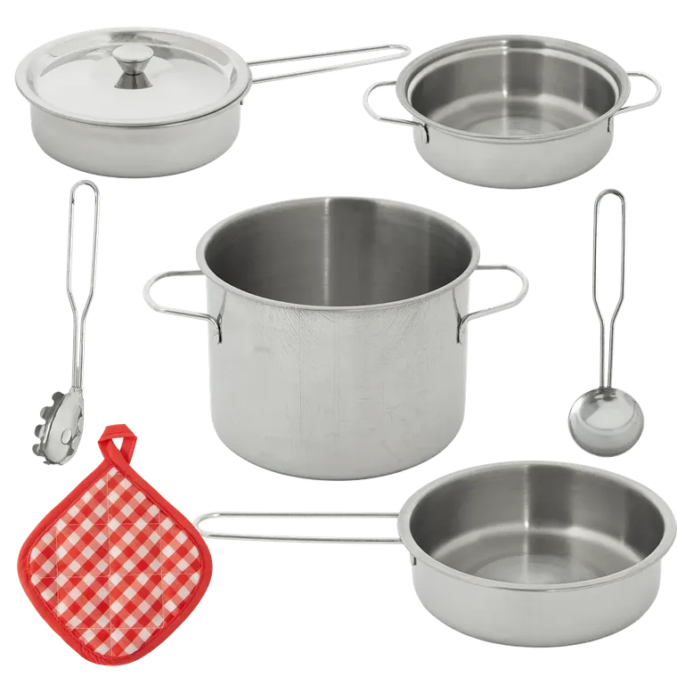 Accesorii de bucatarie, set de joaca, 8 buc.