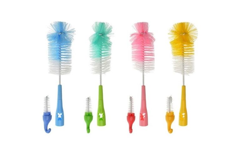 Akuku, perie pentru biberon si suzeta, ursulet