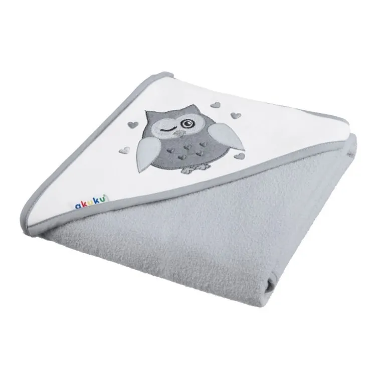 Akuku, prosop de baie din bumbac, 100-100 cm, gri