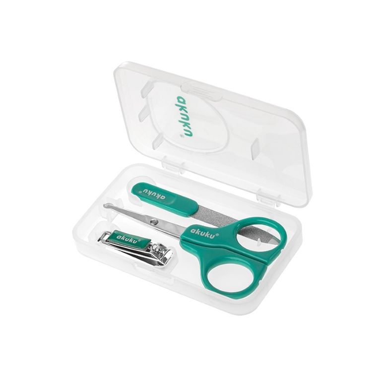 Akuku, set manichiura pentru bebelusi, menta