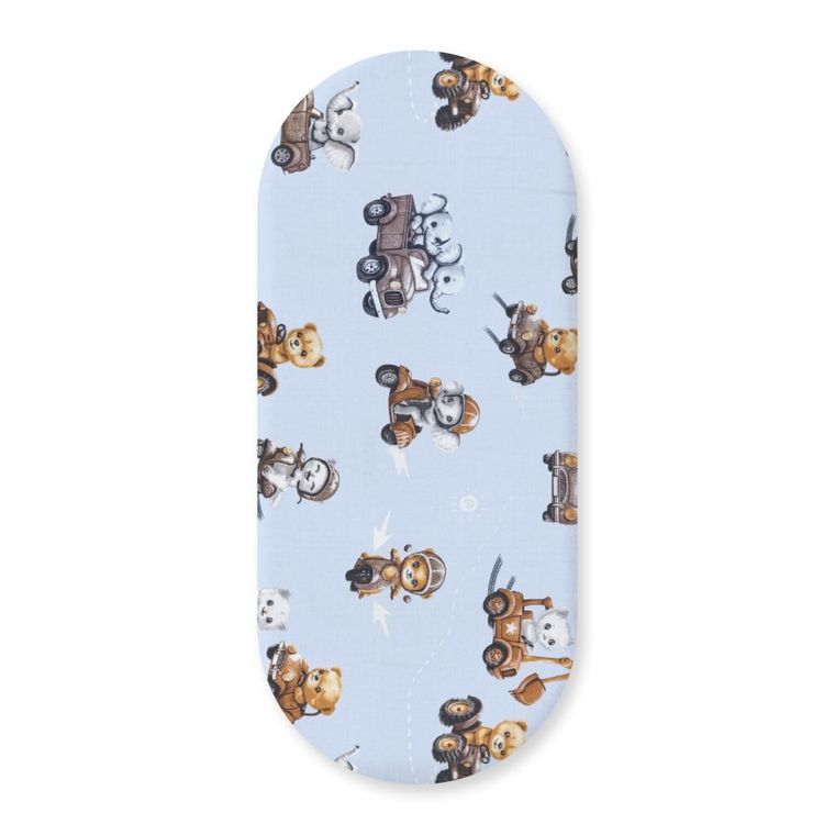 Albero Mio, Little Drivers World, cearceaf cu elastic pentru gondola, 35-80 cm