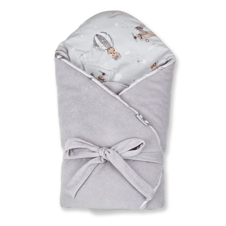 Albero Mio, Zbor cu balonul, paturica - sistem de infasat pentru bebelusi, 75-75 cm