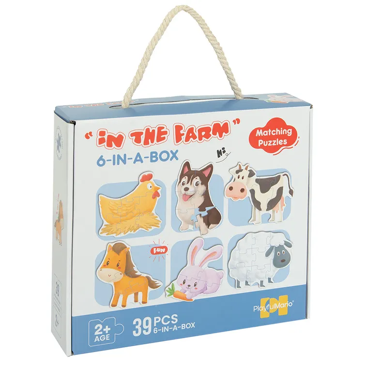 Animalute, puzzle 6 in 1