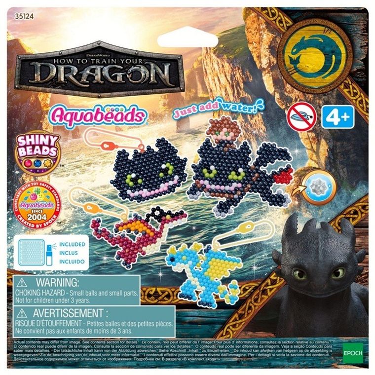 Aquabeads, How To Train Your Dragon, set creativ, 800 piese, 35124