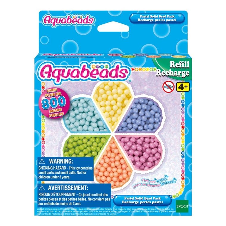 Aquabeads, Margele de baza pastelate, set suplimentar, 31505