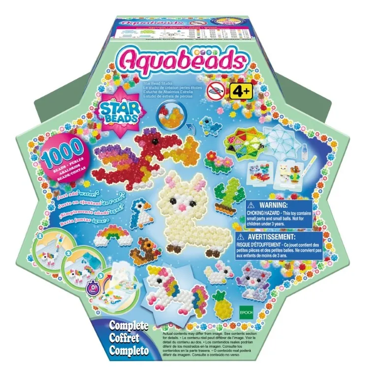 Aquabeads, Stelute, margele de apa, set creativ, 1000 elemente, 31601