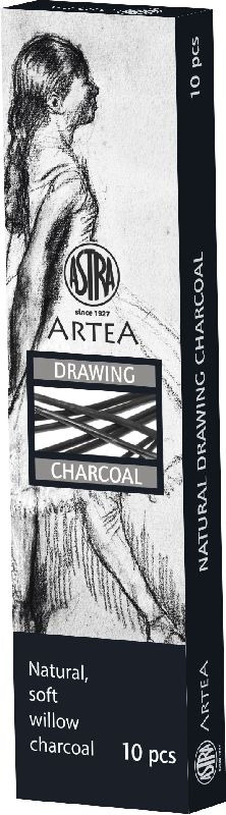 Astra, carbune de desen natural, 10 buc.