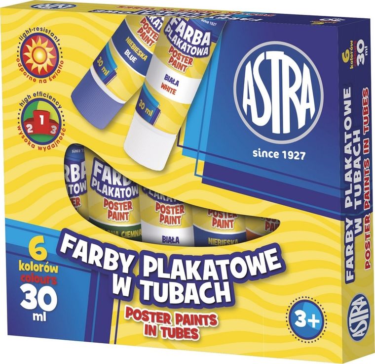 Astra, guase, 6 culori, 30 ml
