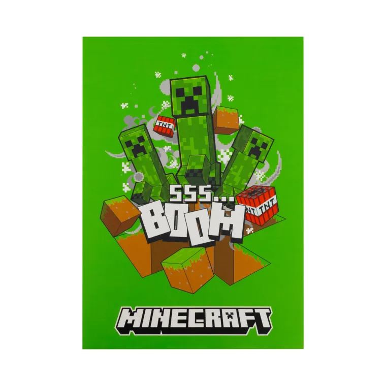 Astra, Minecraft, caiet de desen, format A4, 100 g, 20 de foi, 1 buc.