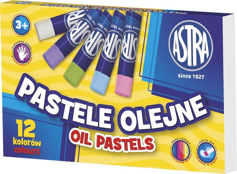 Astra, pasteluri uleioase, 12 culori