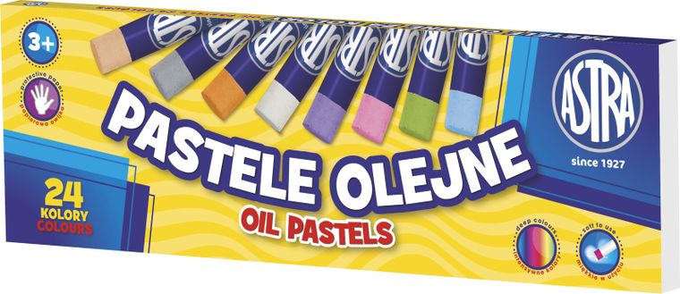 Astra, pasteluri uleioase, 24 culori