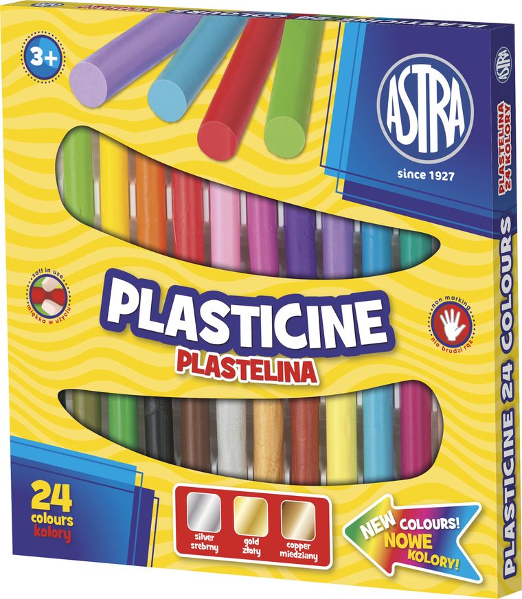 Astra, plastilina, 24 culori