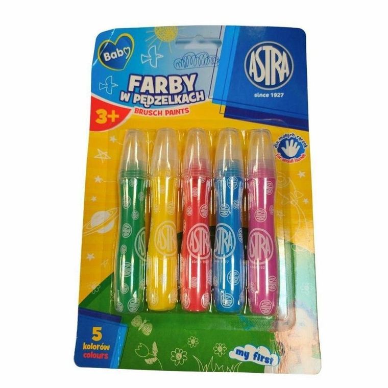 Astra, vopsele in pensule, 5 culori