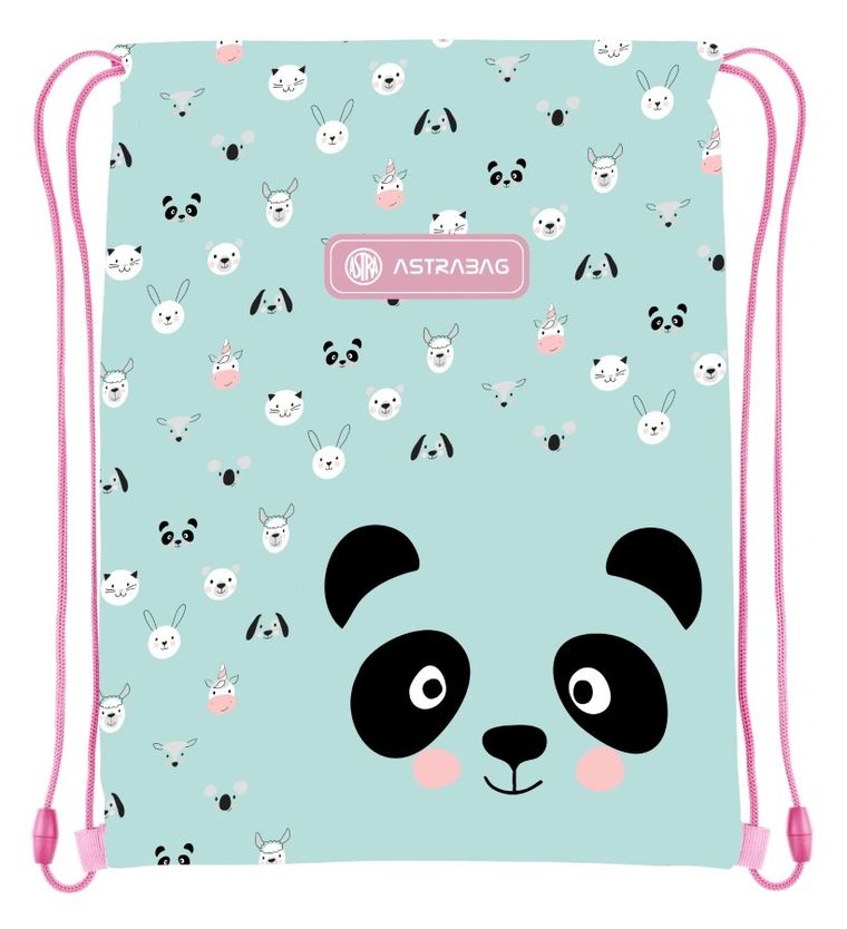 Astrabag, rucsac cu snur, Teddy Panda