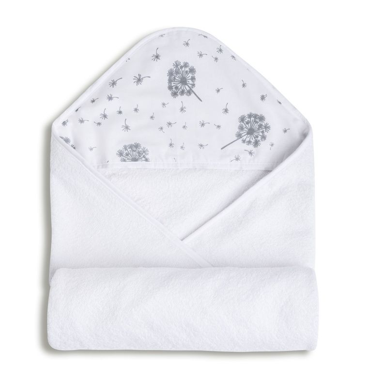 Babymatex, Maxi, halat de baie din bumbac froté pentru bebelusi, alb, 100-100 cm