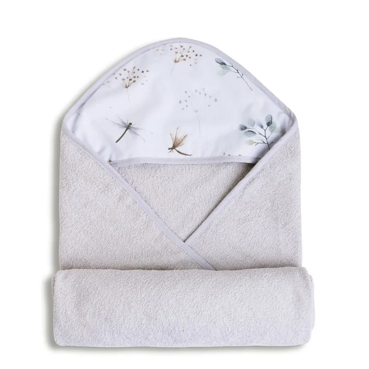 Babymatex, Maxi, halat de baie din bumbac froté pentru bebelusi, gri, 100-100 cm