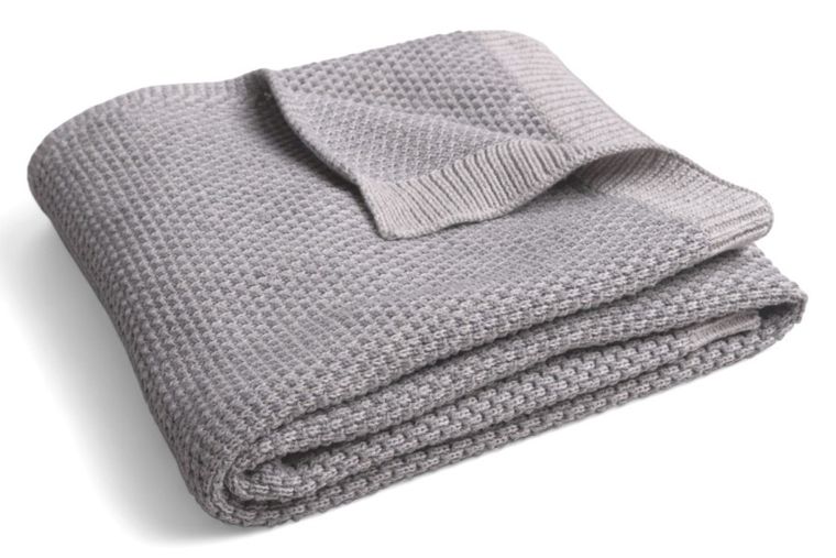 Babymatex, Mini Rattle, patura din bumbac, gri, 80-100 cm