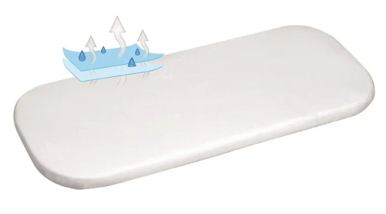 BabyMatex, pad igienic, cearceaf din bambus impermeabila, 40-90 cm, alb