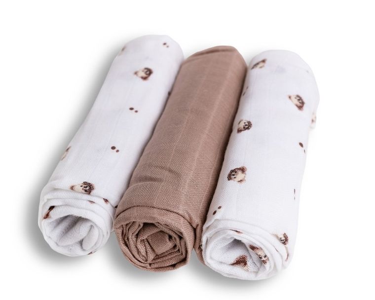 Babymatex, scutec din bambus, 70-70 cm, 3 buc.