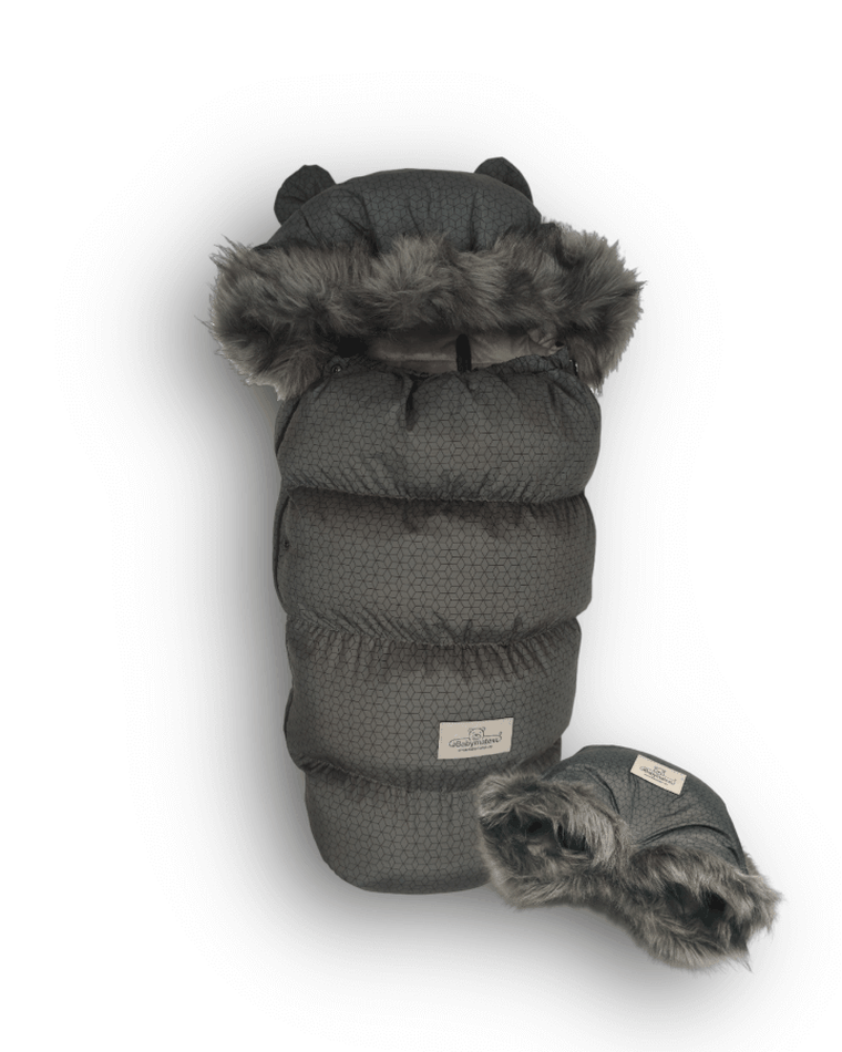 BabyMatex, Venus, set pentru carucior: sac de dormit + manson, gri