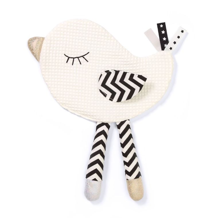 BabyOno, Blink&Shine, jucarie fosnitoare, Little Birdie, 26,5-27 cm