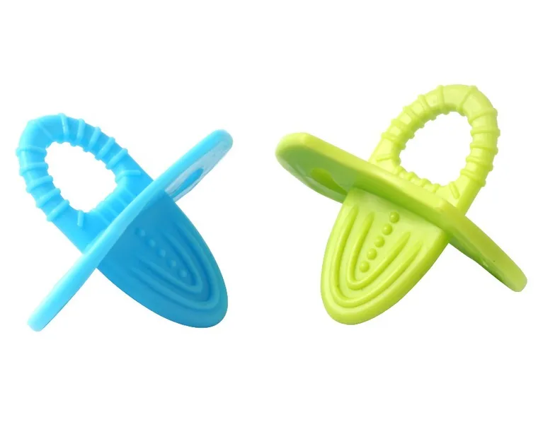 BabyOno, inel gingival din silicon sub forma de suzeta, 2 buc.