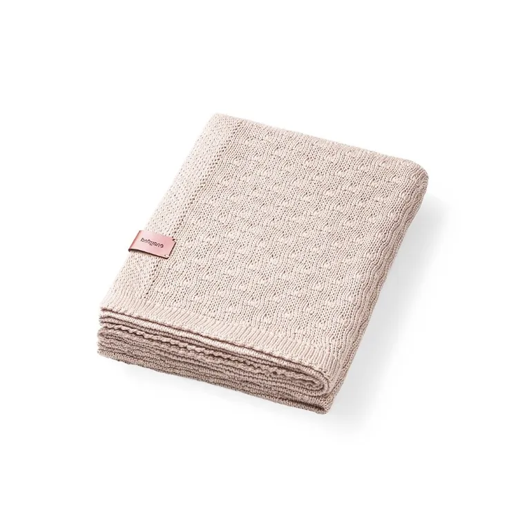 BabyOno, Patura tricotata din bambus, bej deschis, 75-100 cm