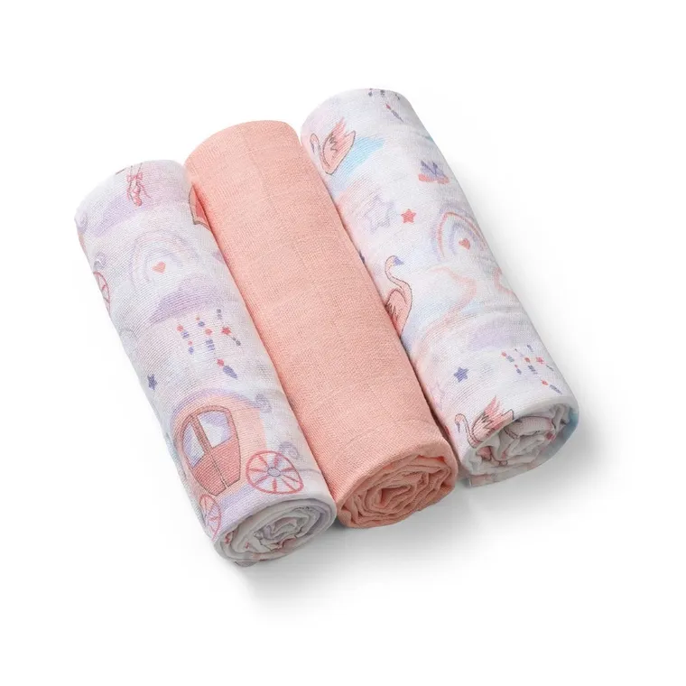 BabyOno, scutece din muselin, 70-70 cm, 3 buc., Balerina