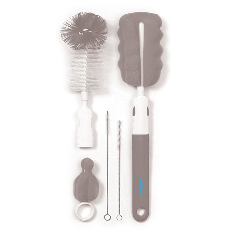 BabyOno, set perii pentru curatat biberoane si tetine, gri