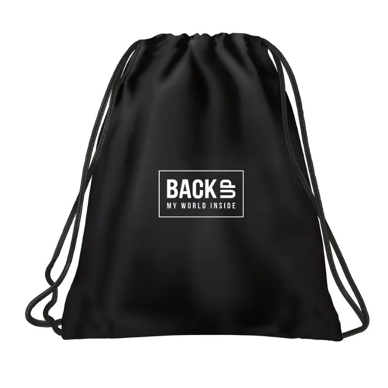 BackUp, rucsac cu snur, negru