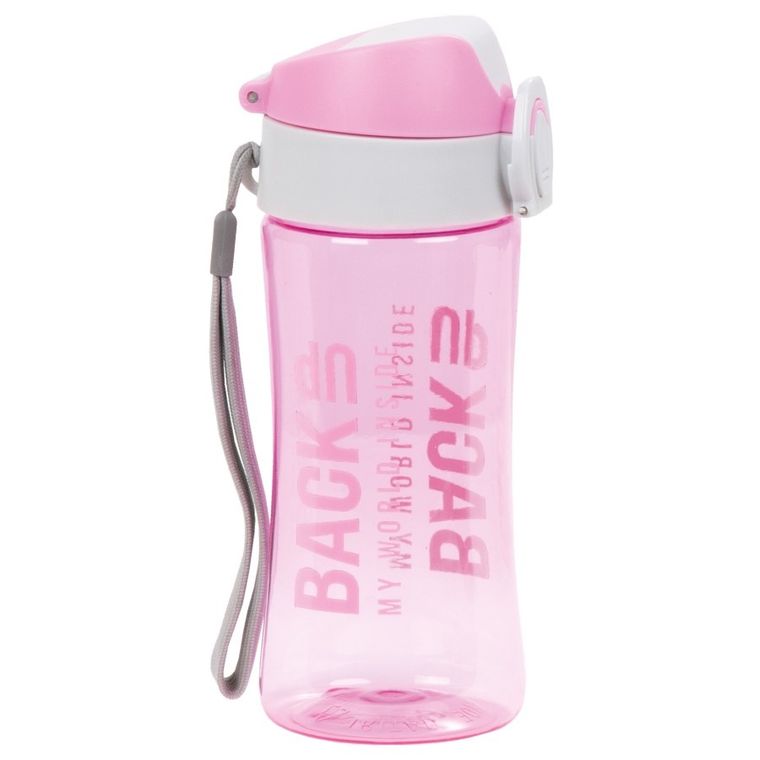 BackUp, sticla de apa, roz, 400 ml