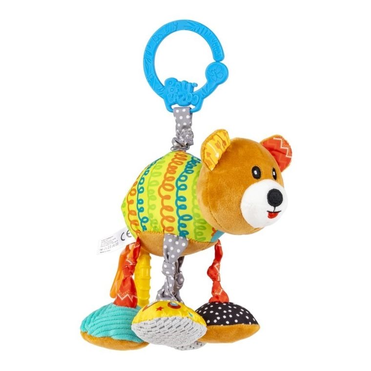 Balibazoo, Ursuletul colorat Ionut, jucarie cu agatatoare si vibratii