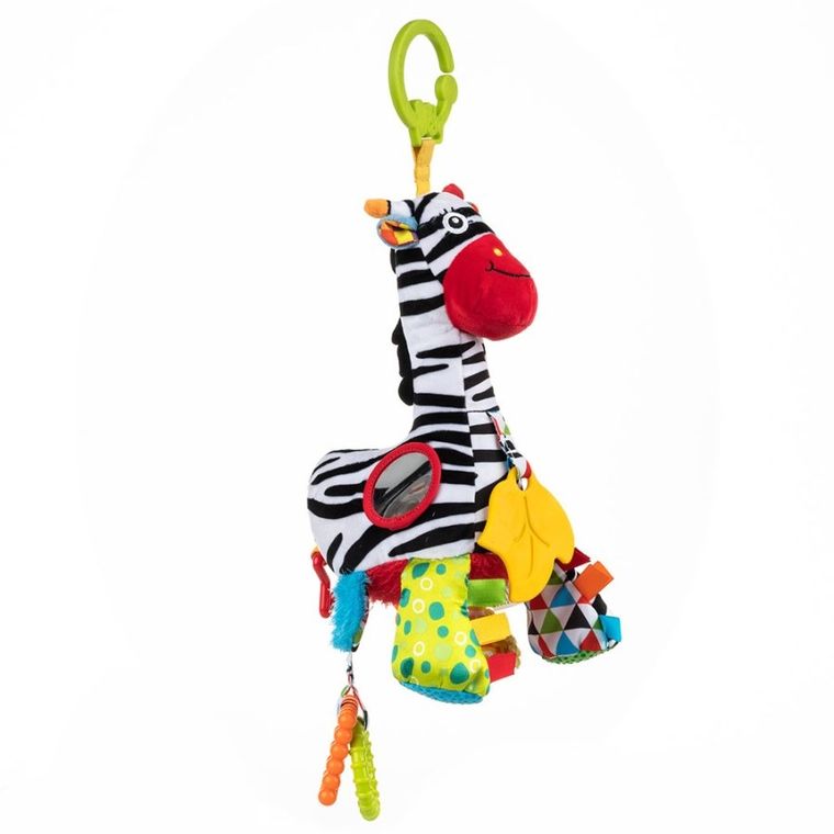 Balibazoo, zebra Zoya cu element muzical, jucarie cu agatatoare