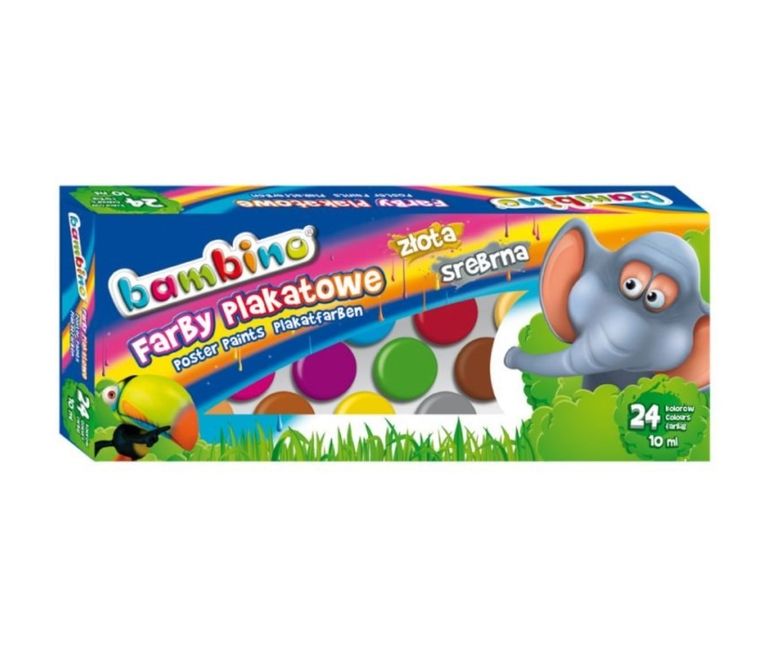 Bambino, guase, 10 ml, 24 culori