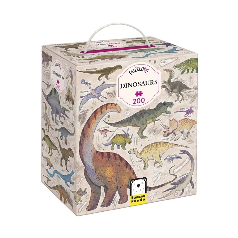 Banana Panda, Puzzlove Dinozauri, puzzle pentru familie, pentru varsta de 7+, 200 piese