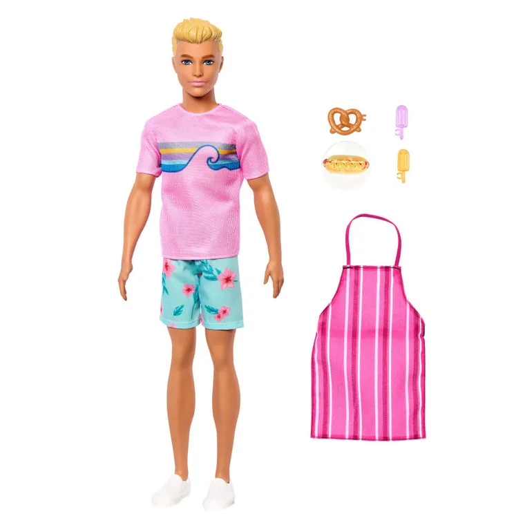 Barbie, Beach Detectives, Ken, papusa cu accesorii