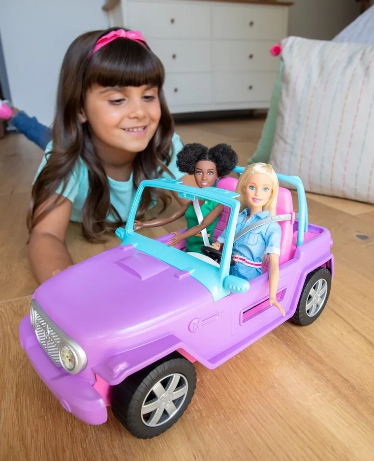 Barbie, Beach Jeep, masina fara papusi